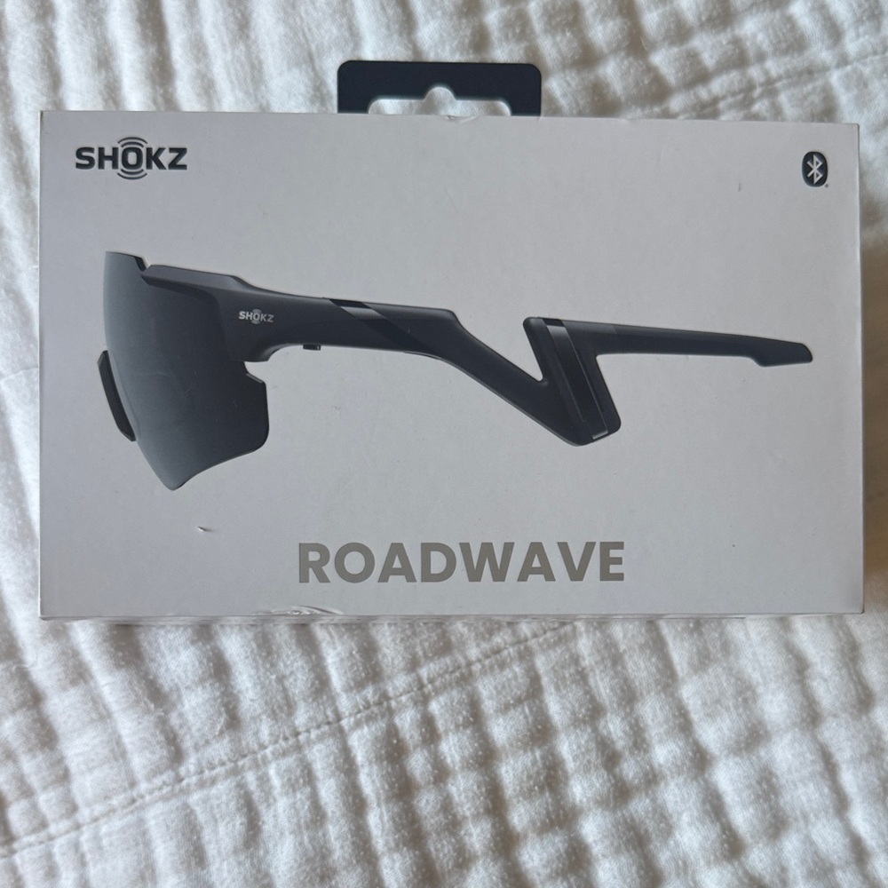Shokz Roadwave Black Sport Audio Sunglasses
